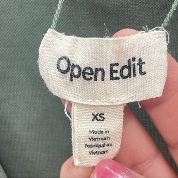 Open Edit Wear Two Ways V-Neck Sleeveless Knit Midi Dress in Green Agave Size XS - Picture 10 of 12